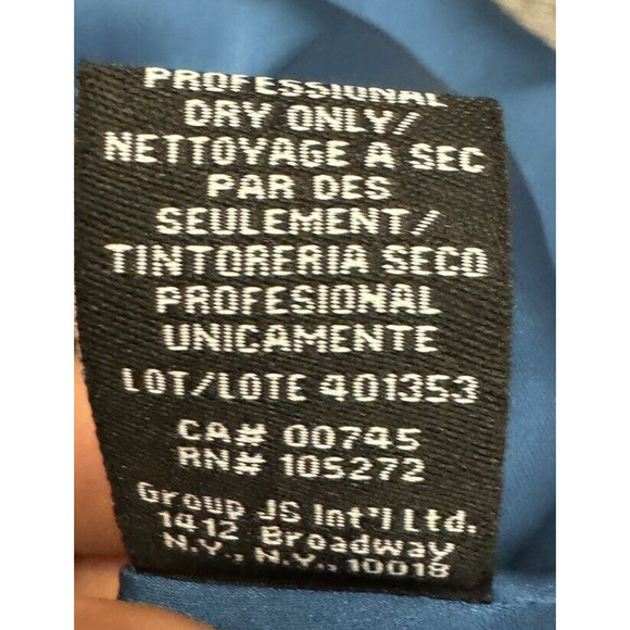 Monique Lhuillier Pleated Dress With Necktie Ceramic Blue Size 10 - Picture 8 of 11